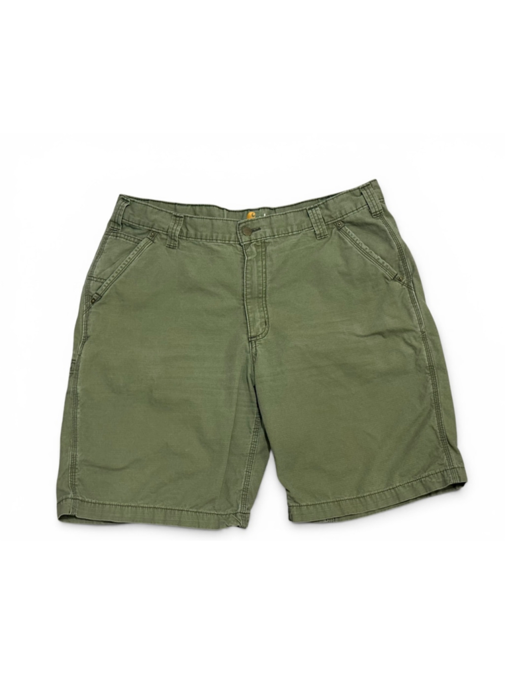 Carhartt Mens Relaxed Fit Workwear Utility Sz 38 Olive Green Ripstop Shorts